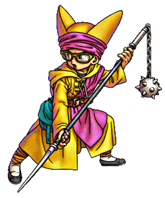 ドラクエ6に登場するキャラクター、チャモロが武器を構えているイラスト