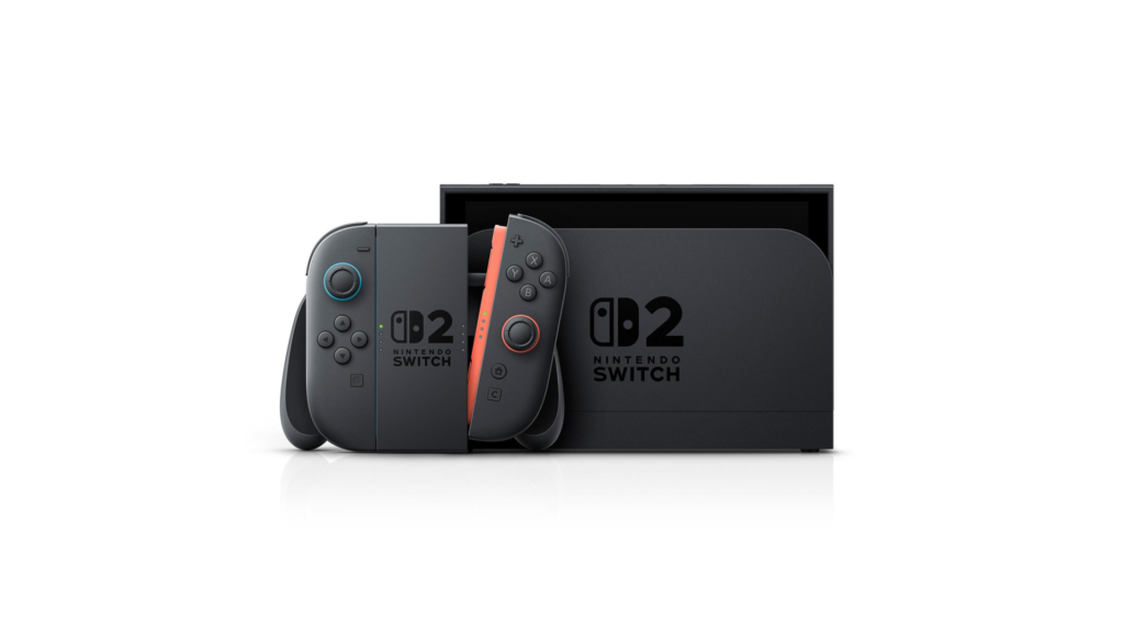 Nintendo SwitchとJoy-Conコントローラーが並んでいる画像